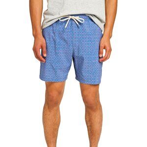 Faherty Shorelite Lined  Swim Short 7" Inseam Brand New - Size Small - Blue